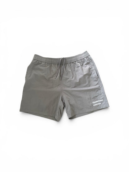 Grey logo shorts