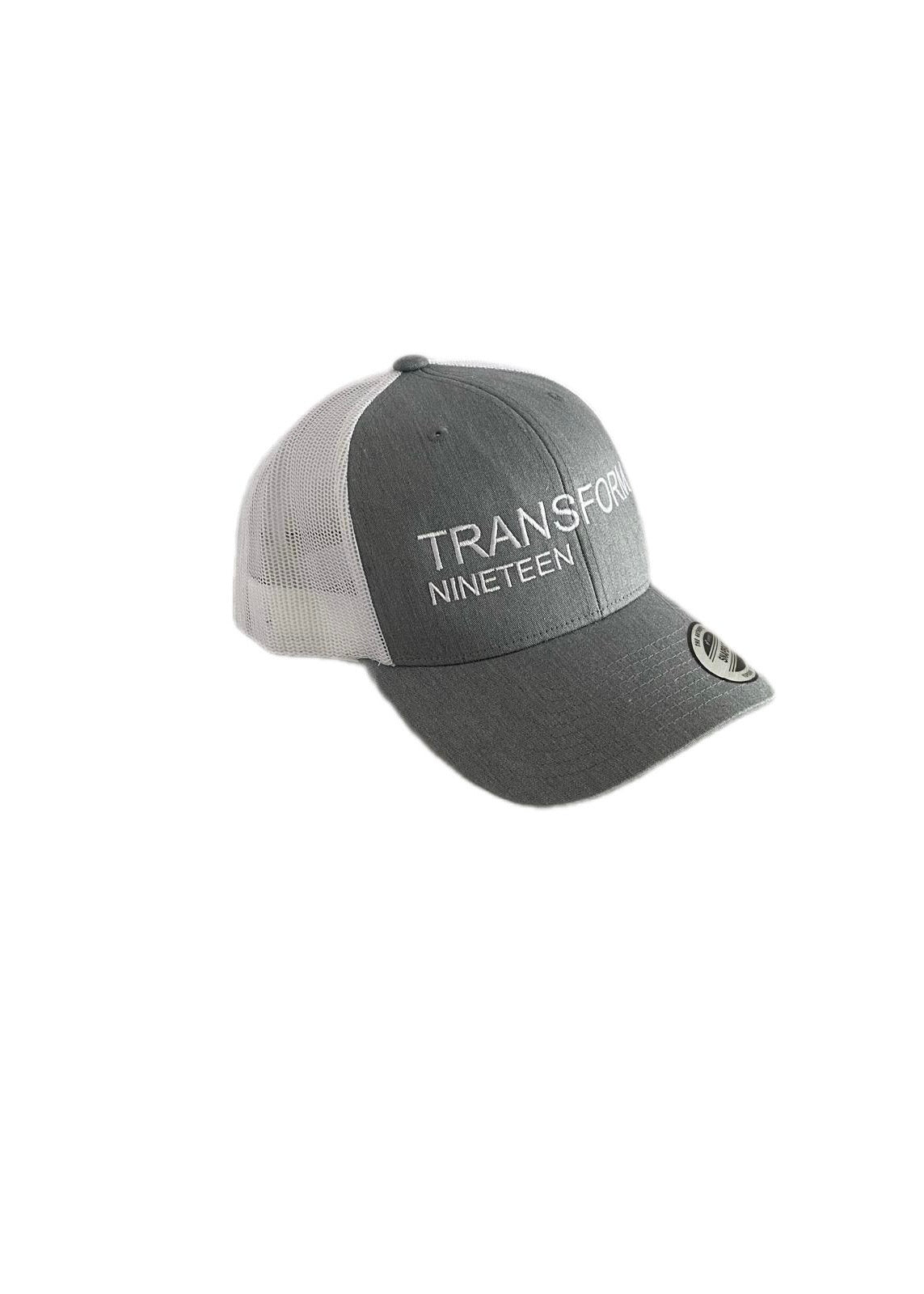 Transform Nineteen – Grey/White Mesh Trucker Cap